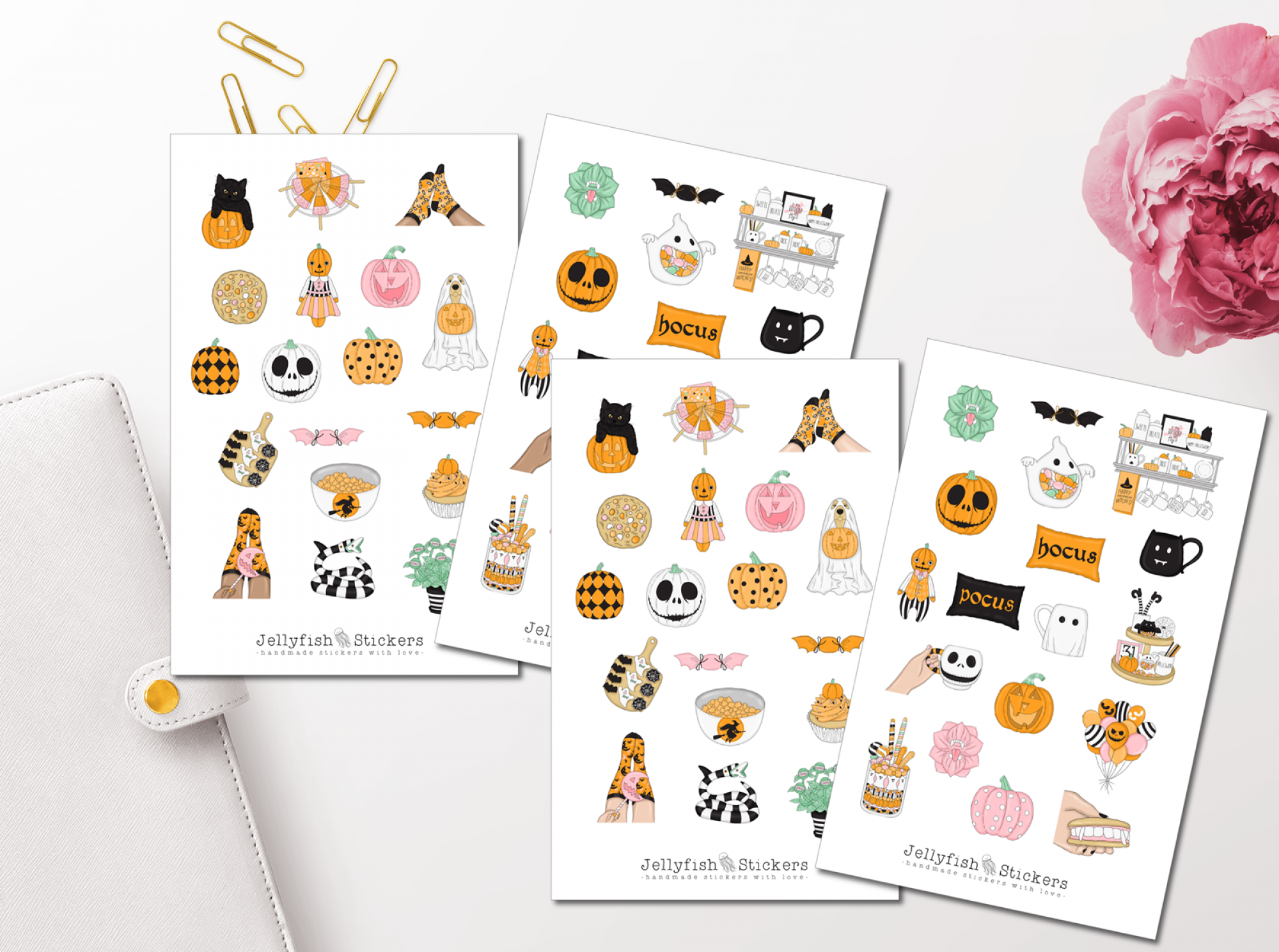 Girls Halloween Sticker Set